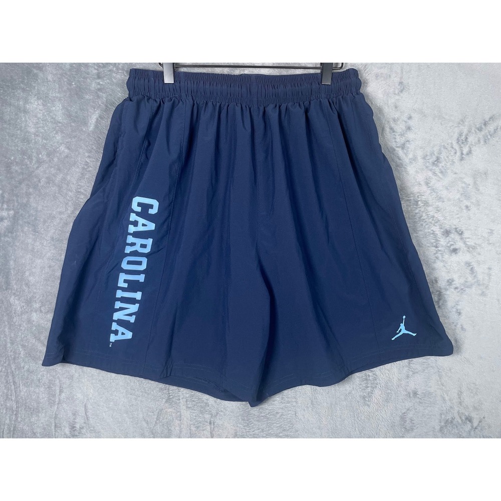 Nike Jordan North Carolina Tar Heels Mens Navy Blue Athletic Shorts Size 3XL
